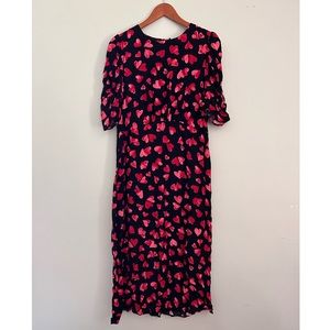 Heart midi dress